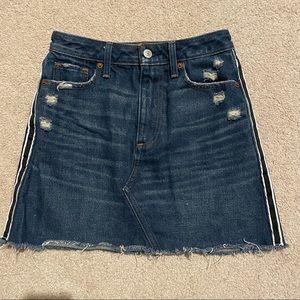 High Waisted Jean Skirt